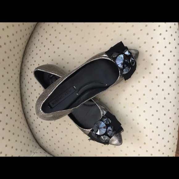 BCBG Shimmery Jeweled Flats - Picture 2 of 6